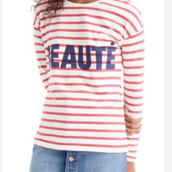 J. Crew BEAUTÉ Lightweight Relaxed Fit Long Sleeve - Picture 2 of 5